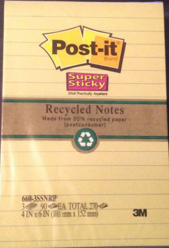 Post-it Super Sticky Recycled Notes