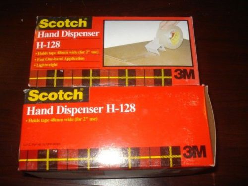 3M Scotch Hand Dispenser H-128 6969  Holds Tape 48mm for 2&#034; QTY 2 |HD4| FRA