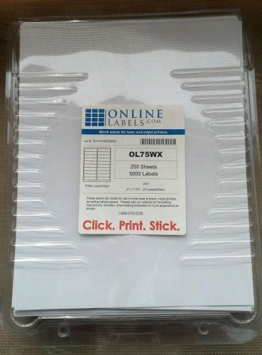 Online ol75wx address labels - 5000 count for sale