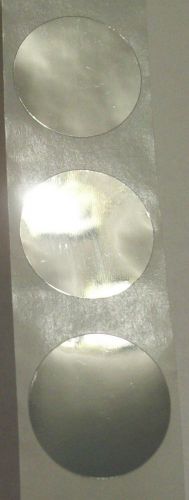 20 silver chrome hologram security sticker label seals 1&#034; round for sale