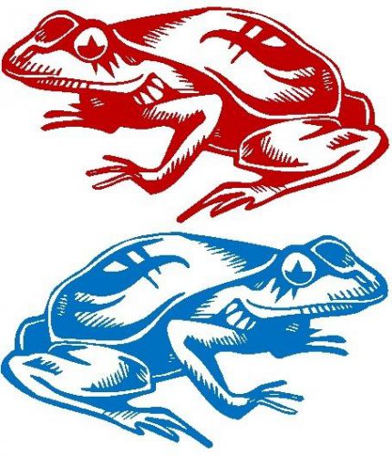 30 Custom Patriotic Frogs Personalized Address Labels