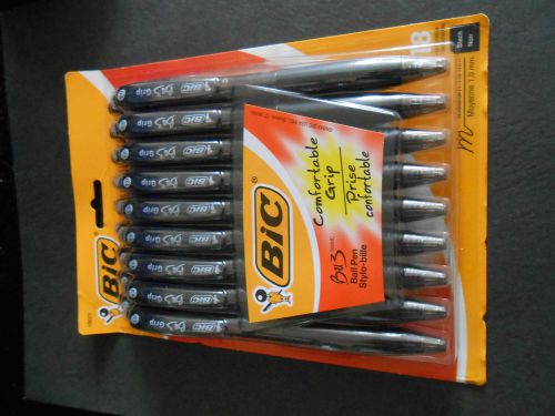 Bic BU3 Retractable Ballpoint Pens, Medium 1.0mm, black, 18/Pack