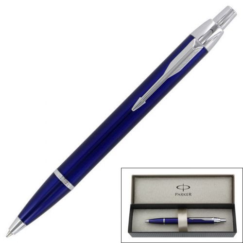 Parker IM Royal Blue Chrome Trim Ballpoint Pen
