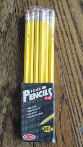 *** #2 Pencils Non Toxic 12 Count, Break Resistant, Real Wood, NEW in Box ***
