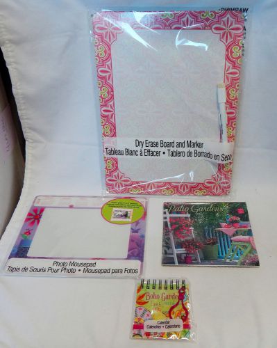Mix Lot of 2014 Calendars-Dry Erase Board &amp; Photo Mousepad- keychain 4 Total