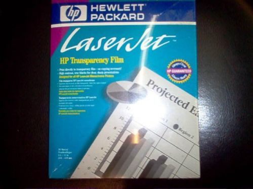 HP 92296T Laser Jet Monochrome Transparency Film 8 1/2&#034; x 11&#034;  50 sheets