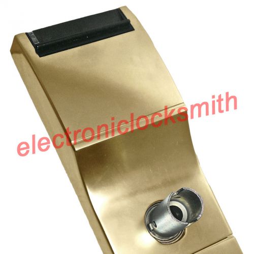 FULLY TESTED Onity HT24 Guest Room Lock Front in GOLD SATIN BRASS Finish