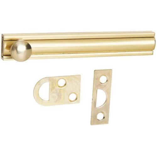 National mfg. n197988 brass door surface bolt-4&#034; surface bolt for sale