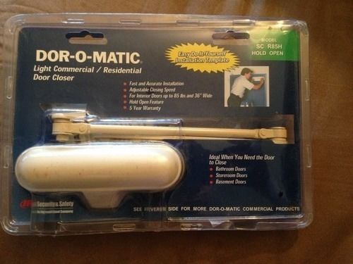 DOR-O-MATIC DUTY CLOSER W/HOLD, IVORY MODEL#SC R 85H,HOLD OPEN