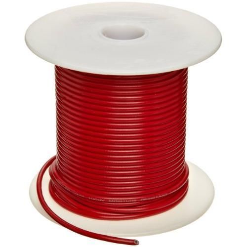 UL1015 Commercial Copper Wire, Bright, Red, 22 AWG, 0.0253&#034; Diameter, 100&#039; New