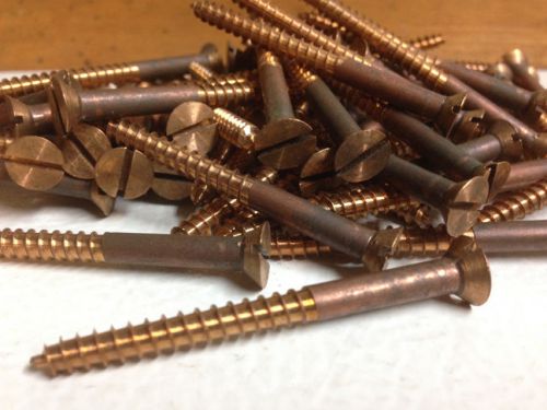 Silicon Bronze Wood Screws Slot Flat 12 x 2 1/4 (74 count)