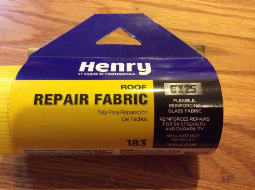 Henry #1 Pro Roof Repair Glass Fabric 6&#034; by 25&#039; 183 Non-Rot/Decay 5xStrength