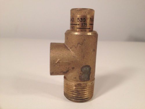 Watts Regulator 530 Brass 2-Port Calibrated 3/4&#034; Pressure Relief Valve, 300 psi