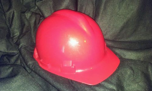Willson Class A, B Hard Hat Red Heavy Duty Great For Logos Decals no suspension