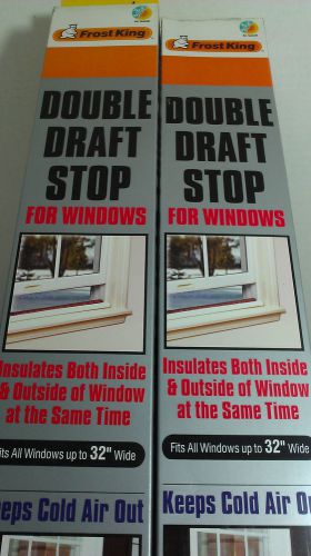 Set of 2 Frost King Double Draft Stop For Windows