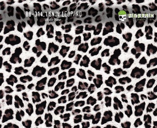 3 M (10 ft) Black Clear Leopard Cheetah Hydrographics Film Big Brain Hydro 50 cm