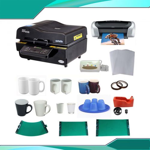 3d vacuum heat press machine printer ciss silicone mould kit for sublimation for sale
