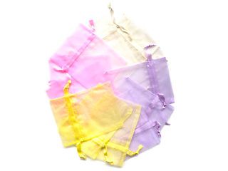 3 x 4 organza gift bags transparent jewelry pouch party wedding favors wrap mix for sale