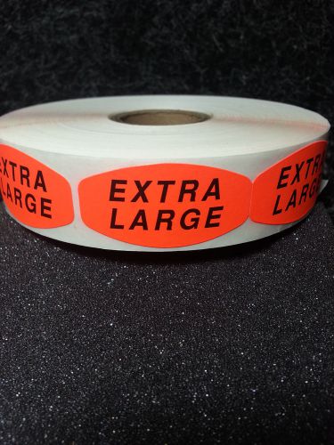 1.5&#034; x .75&#034; EXTRA LARGE MERCHANDISE LABELS 1000 PER ROLL free shipping STICKERS
