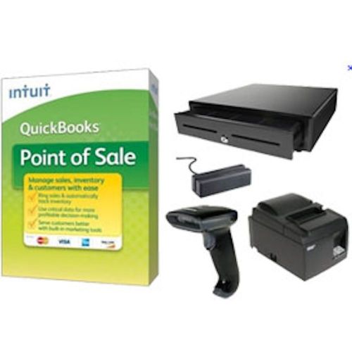 Intuit quickbooks point of sale basic 2013 with hardware - 419212 for sale