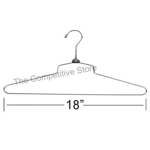 18&#034; Steel Blouse &amp; Dress Hanger With Regular Hook - Box Of 50 Pieces