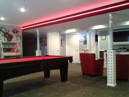 ___ POOL Table LIGHTING __ LED Lights L.E.D. ___ pool cue game room decoration A