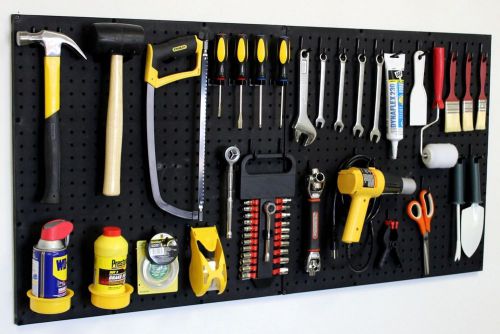 Wall Storage - Workbench Organizer Peg Board Shop Tools #24242BK 2 W