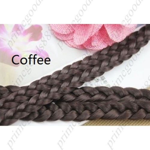 Size S Hemp Flowers Weave Heat Resistant Fiber Chignon Wigs Free Shipping Coffee