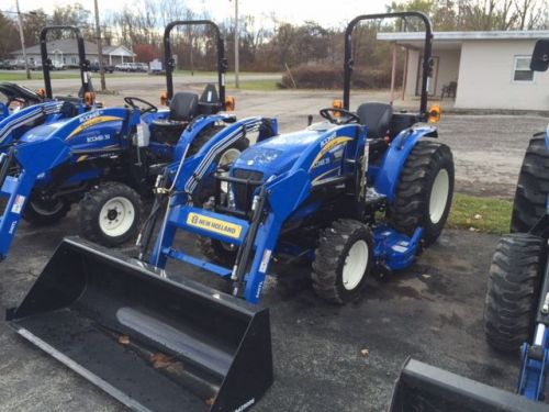 2012 NEW HOLLAND BOOMER 35 COMPACT TRACTOR LOADER WITH MOWER 4X4 HYDRO LOW HOURS