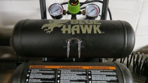 blue hawk air compressor and trim nailer