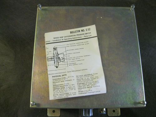DWYER 1639 5 SERIES 1630 DIFFERENTIAL PRESSURE SWITCH