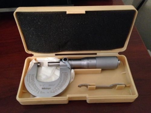 MITUTOYO 101-117 Micrometer,0-1 In,0.0001 In,Friction