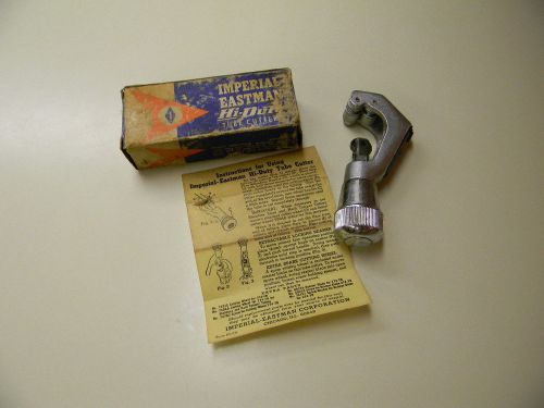 Vintage Imperial Hi-Duty Tube Cutter 274-FB 1/8&#034; to 1 1/8&#034; OD Tubing Box w/Instr