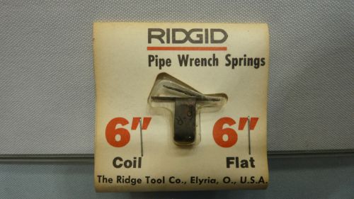 Ridgid # 31565 Coil and Flat Spring for 6&#034; Pipe Wrench Lot of 1 (NEW)