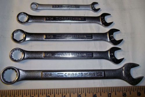 Craftsman nos.44701, 44697, 44387, 44696 combination wrenches_______1156/12 for sale