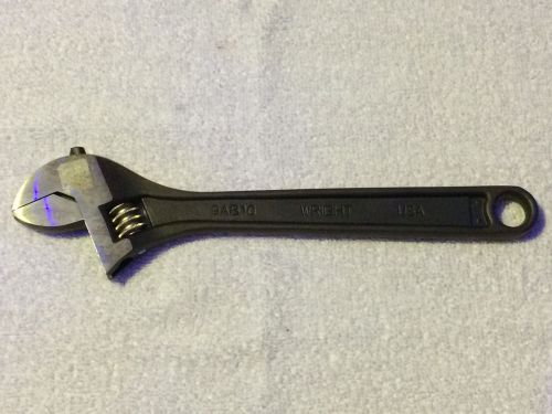 Wright Tool 9AB10 Adjustable Wrench w/Black Finish