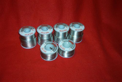 FLO TEMP LEAD FREE SILVER BEARING SOLID WIRE SOLDER 8OZ &amp; 16OZ PLUMBING SOLDER!!
