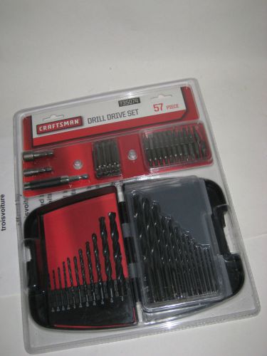 Sears Craftsman drill drive tool set 57 piece 935074 drill bits