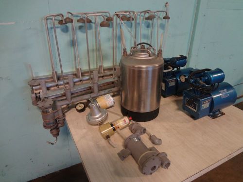 &#034;berg co&#034; asst. liquor dispensing system w/ 2 air pumps, 2.5gal pressurized tank for sale