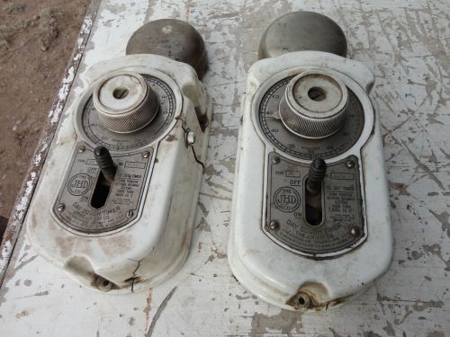 Pair old restaurant,bakery,chow hall J.H.Day Co. brand dough mixing timers