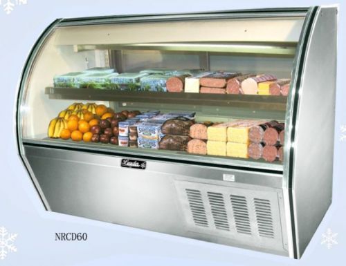 BRAND NEW! LEADER NRCD60 - 60&#034; CURVED GLASS DELI BAKERY DISPLAY CASE