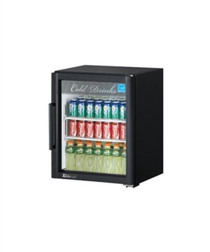 New turbo air 6 cu ft super deluxe counter top glass merchandiser refrigerator for sale