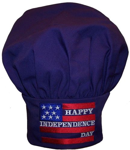 Happy Independence Day 4th of July Flag Adjustable Purple Adult Grill Chef Hat