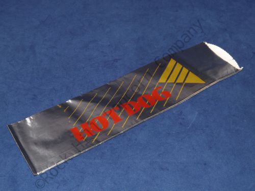 100 Count Foot Long Foil Hot Dog Wrappers -- New -- Free Shipping