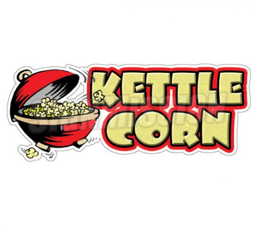 KETTLE CORN Concession Decal menu cart trailer stand sticker pop corn