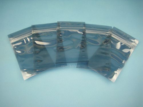 50 anti static shielding esd ziplock bags 1.5&#034; x 2.8&#034;_40 x 70mm_usable size for sale
