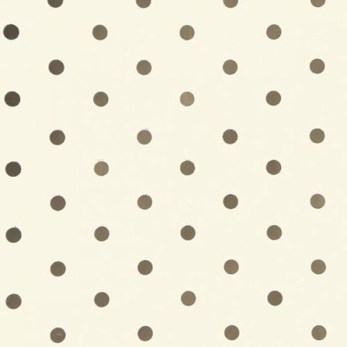 Ceam Background, Gold Dots Gift Wrapping Paper, Counter Roll, 500mm x 50m