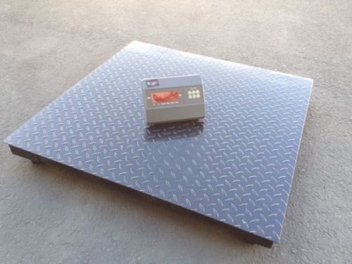 4x4 pallet scale! 5,000 x 1 lb! 1 year warranty! includes 48&#034; x 40&#034; ramp for sale
