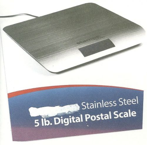 Stampes.com Stainless Steel 5 lb Digital Postal Scale