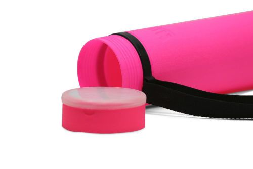 Hot Pink Nozlen Expanding Document Poster Tube for posters, maps, artwork